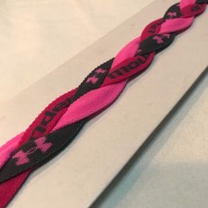 Pink & Gray BrandNew Braided Underarmour Headband